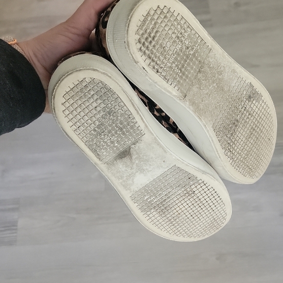 Steve Madden Brown and Black Sneakers with Leopard Print - Picture 3 of 7